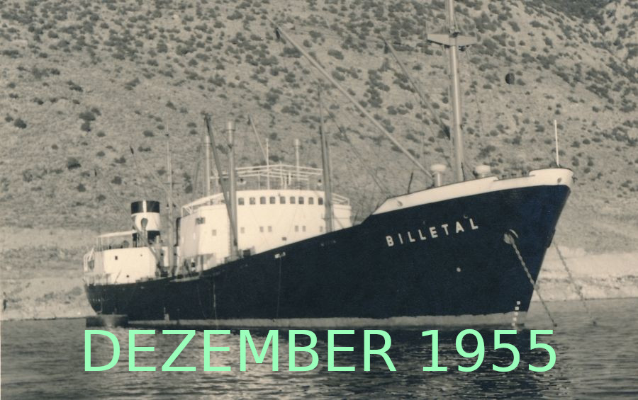 Seereise Dezember 1955