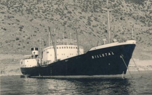 Bauxit-laden Griechenland-Aspa-Spitia 18-22-Dezember-1955
