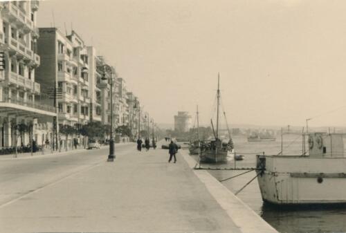 der alte Hafen von Saloniki Februar 1953