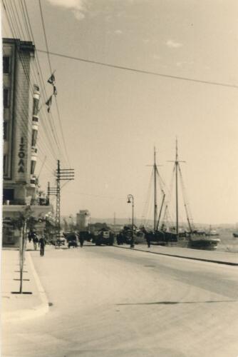 der alte Hafen von Saloniki Februar 1953